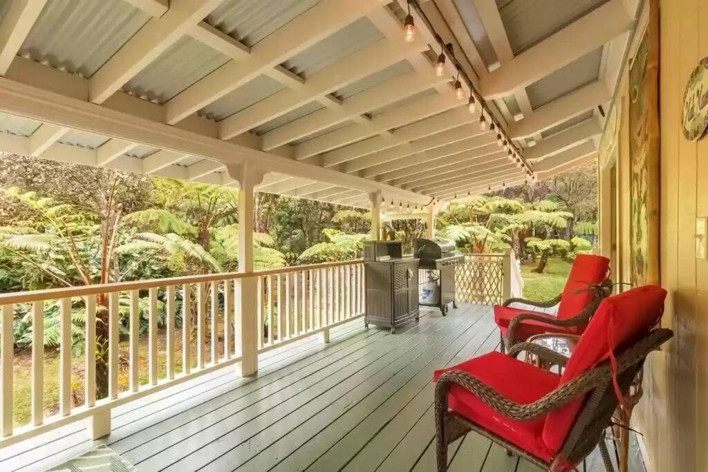Hau'Oli Place Tiki Cottage In Volcano Exteriér fotografie