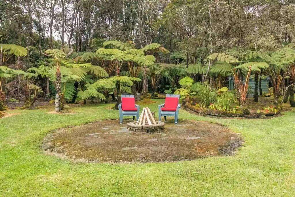 Hau'Oli Place Tiki Cottage In Volcano Exteriér fotografie